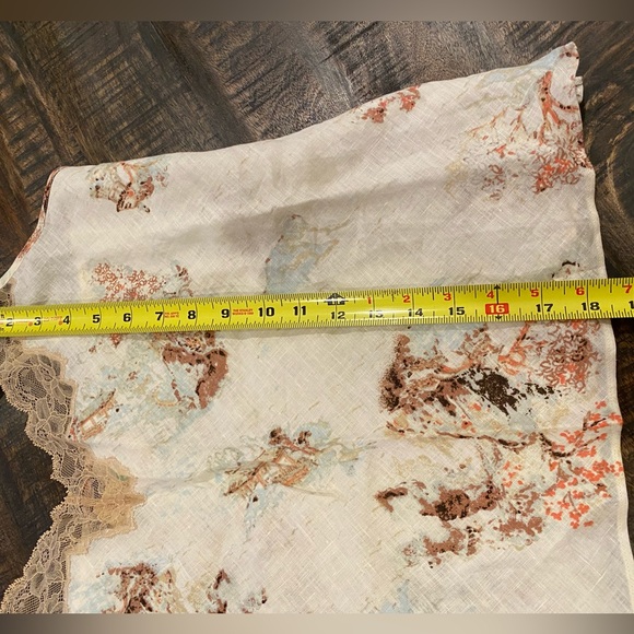 Soma Linen Floral Camisole NWT Cami Chico’s Size 3 Asian Print Kyoto Sky XL 16 - Picture 5 of 6